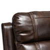 Baxton Studio Dacio Brown 6-Piece Sectional Recliner Sofa with 2 Reclining Seats 150-9117